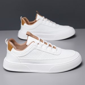 Trendy white men's shoes